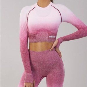 ✨SOLD✨ NWOT Gymshark Ombré Seamless Cropped Top